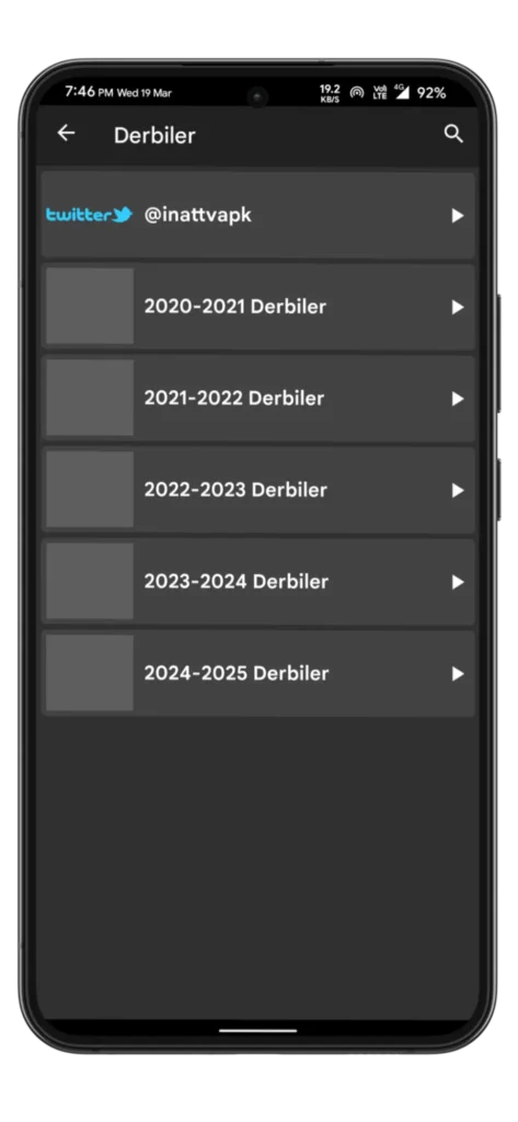 Inat TV APK Indir Ekran Görüntüsü 2
